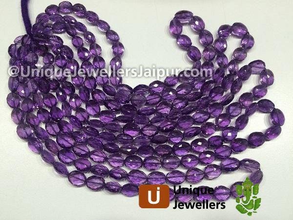 Amethyst Faceted Oval Beads